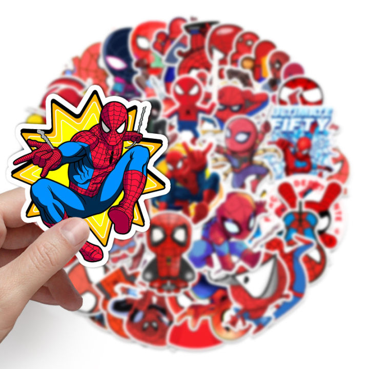 20/40pcs%20Spider%20Man%20Stickers%20Spider%20Verse%20Stickers%20for%20Laptop%20Scrapbook%20Journal%20Kids%20Girls%20Boys%20Stickers%20-%20Image%202
