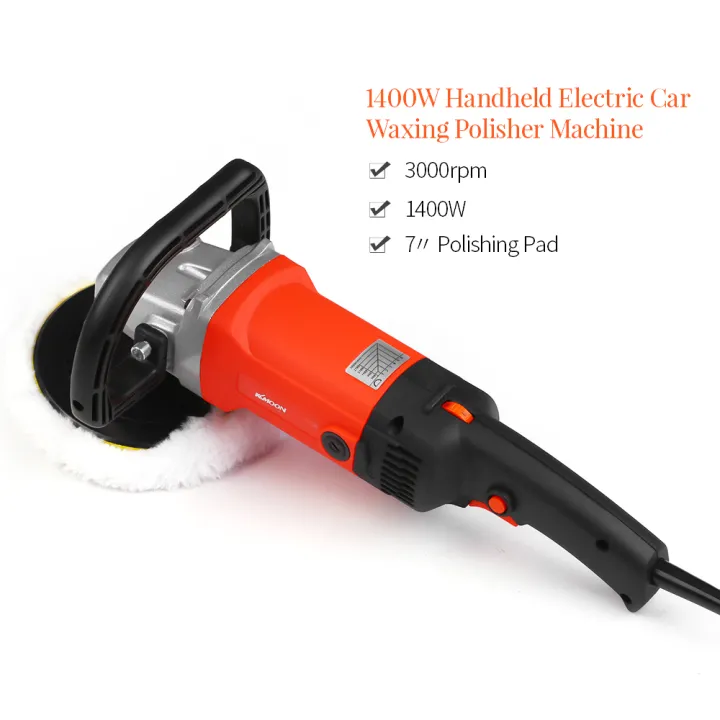KOGEEK%201400W%20Electric%20Car%20Waxing%20Polisher%20Machine%20Handheld%20M14%20Polisher%20180mm%20Car%20Paint%20Care%20Variable%20Speed%20Household%20Marble%20Tile%20Floor%20Polishing%20Glazing%20tool%20-%20Image%203