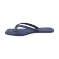 High-Quality Women's Velvet Flat Shoes – Comfortable Slip-On Shoes in Navy Blue for Everyday Wear. 