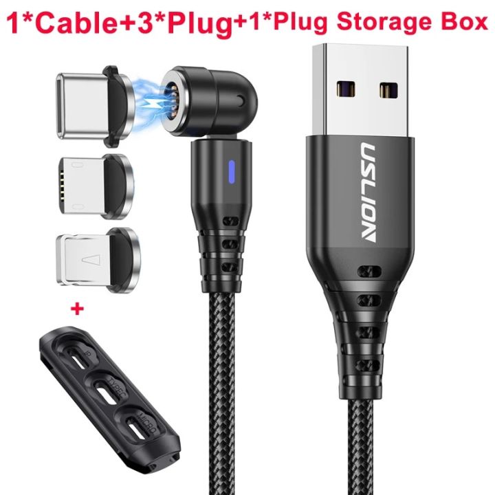 USLION%203%20in%201%20540%20Rotate%205A%20Magnetic%20Cable%20Fast%20Charging%20Micro%20USB%20Type%20C%20Cable%20Plug%20Storege%20Box%20Magnet%20Charger%20Wire%20USB%20Cables%20-%20Image%207