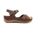 Bata Comfit Ladies Brown wedge sandal – Lyes. 