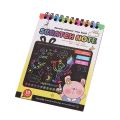 Rainbow Scratch Notes Scratch Art Paper Cards Magic Painting Paper with Drawing Stick for Kids Toy Children Drawing Toys Craft. 