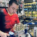 /Kawasaki Badminton Racket String Repair Wrapping Cable Threading Change Line Professional10Year Threading Engineer. 