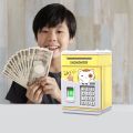 Electronic Little Pig Bank Mini ATM avings Box with Password imulation Fingerprint Cash Coin. 