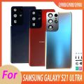 IUQXU New For Samsung Galaxy S21 ULTRA Back Cover Panel Rear Door Housing Case Camera Lens Replace. 