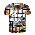 2022 New Grand Theft Auto Game GTA 5 Boys Summer T Shirts Cool GTA5 TShirt Colorful 3D Print T-shirt Tee Shirt Funny Tops. 