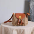 Rattan Woven Purse New Fashion Handbag Boho Beach Bag Crossbody Messenger Bag Gym Bag Makeup Bag Crossbody Bags For Women Tote Bag. 
