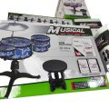 Children Kids Desktop Drum Set 3 Drums Musical Instrument Toy. 