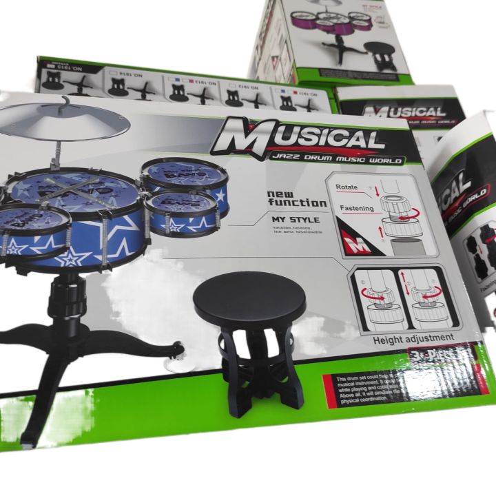 Children%20Kids%20Desktop%20Drum%20Set%203%20Drums%20Musical%20Instrument%20Toy%20-%20Image%203