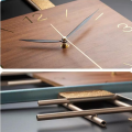 Modern Wall Clock / Metal & Wood Wall Art Clock / wall Décor CL104. 