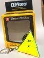Pyraminx key Ring QIYI Cube Rubik's Magic Cube - 3x3x3 - Smooth Speed Cube QIYI Cube 4.5cm. 