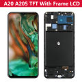 LCD With Frame For Samsung Galaxy A20 A205 SM-A205F A205FN Display Touch Screen Digitizer Assembly Replacement Parts. 