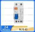 New original NL1E-63 1P + N 63A Earth Leakage Residual Current Circuit Type ELCB RCCB MCB. 