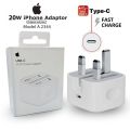 APPLÈ 20W USB-C To Lightning Power Adapter Made For iPhone | iOS | iPad | iPod. 