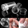 in 1 Nail Art Stamper Set, 1 Pcs Nail Art Stamper with 1 Pcs Silicone Heads and 1 Scraper Manicure Nail Art Tool with Scraper for DIY Nail Decor. 