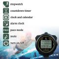 【ALLGOOD】Digital Sports Stopwatch, 10Lap /Split Memory Stopwatch Count Down Timer, Large Display Waterproof 12/24 Hour Clock. 