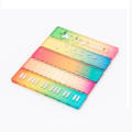 Lightweight Compact Ruler Set Easy To Carry Colorful Notebook Ruler Aesthetic Palm-Sized for Back To School Notebook Home. 