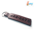 Customized Leather Key Tag double side. 
