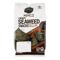 BIBIGO CRISPY SEAWEED SNACK BBQ FLAVOR PACKET 5gm . KOREAN SEAWEED SNACK BBQ. 