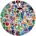 【SHOUMAN factory Store
 】52PCS Rainbow Friends Roblox Stickers Waterproof Different Cartoon Decals for DIY Stationery Scrapbooking Guitar Laptop PS4 Skateboard Stickers Girls Boys Gifts. 