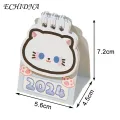 Mini Desk Calendar Compact Cartoon Desk Calendar Cute Kawaii Design for Daily Organization Portable Space-saving Planner. 