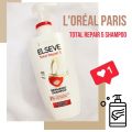 L'OREAL PARIS ELSEVE Total Repair 5 Repairing Shampoo (Fights Hair Damage) 410ml. 