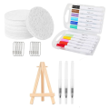 Puff Paint Magic, 3D Drawing Canvas Sponge, DIY Bubble Pen Texture Painting Kit, Popcorn Art Supplies. 