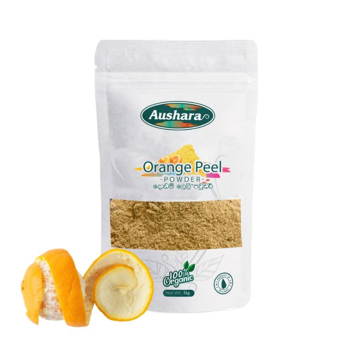 Organic Orange Peel Powder (දොඩම් ලෙලි පවුඩර්) 50g