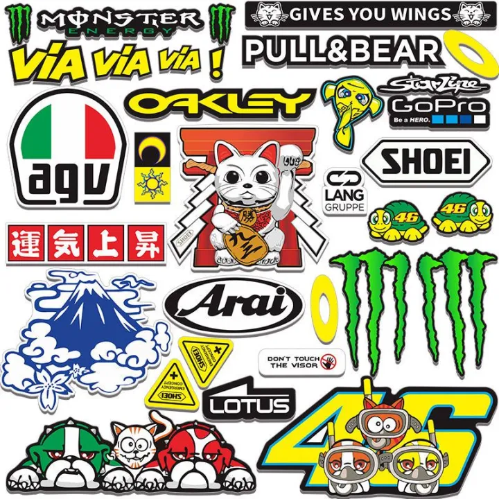 AGV%20SHOEI%20helmet%20sticker%20Waterproof%20reflective%20Motorcycle%20sticker%20Locomotive%20sticker%20Electric%20car%20Decoration%20Magic%20claw%20Arai%20Lens%20Decoration%20-%20Image%204