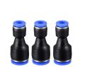 Pneumatic Straight Reducer Union Connector Quick Release Fitting. 