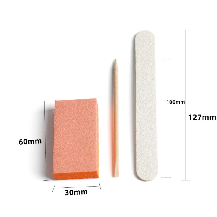 NEW%20100%20Sets%203Pcs%20Disposable%20Manicure%20Kit%20Nail%20Tools%20Nail%20Buffer%20File%20Set%20for%20Pedicure%20-%20Image%203