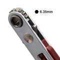 Flat Mini Ratchet Wrench 90 Degree Offset Screwdriver Handle with Bit Set Dual Drive Ratchet Wrench Hand Tool. 