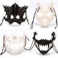 【HUT】 Halloween Masks Japanese Writer Cos Animal Horror Anime Props Mask Dragon God Tiger Dress Up Mask Holiday Decoration. 