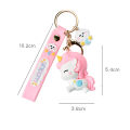 Cute Kawaii 3D Unicorn Keychains Softglue Pegasus Pendant Key Rings for Kids Toys Doll Women Men Bag Key Chain Gifts for Girl. 