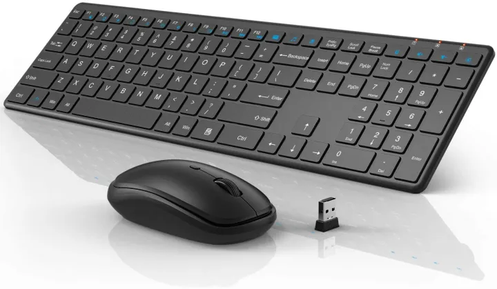 Mini Wireless White Keyboard and Mouse Combo
