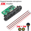 6w Amplifier Mp3 Decoder Board Dc 5v 3.5mm Microphone Bluetooth Handsfree Car Mp3 Player Tf Aux Usb Record Fm For Phone. 