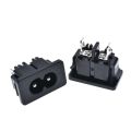 IEC 320 C8 Male 2 Pins Power Inlet Socket Connector AC 250V 2.5A. 