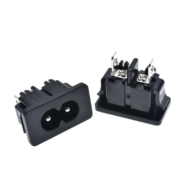 IEC%20320%20C8%20Male%202%20Pins%20Power%20Inlet%20Socket%20Connector%20AC%20250V%202.5A%20-%20Image%202