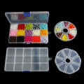 Transparent Plastic Jewelry Storage Box Adjustable Storage Container - 1pc/bag. 