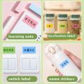 10pcs Waterproof Stationery Supplies Handwritten Tab Stickers Paste Index Classification Sticker Cute Candy Color Mark Label Colorful Self-adhesive Sticker. 