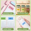10pcs Waterproof Stationery Supplies Handwritten Tab Stickers Paste Index Classification Sticker Cute Candy Color Mark Label Colorful Self-adhesive Sticker. 