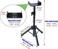 ADJUSTABLE TRIPOD SPEAKER STAND - DJ Speaker Stand. 