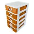 Mini Small Drawer Layer 5 In 1 blue / green / pink / orange / baby office drawer Set Plastic Colorful Storage Box For Medicine Stationery Items Cosmetics Money Jewelry & Other Small Items For Storing Purpose. 