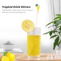 10Pcs Cocktail Stirrer Drink Mixing Stick Set Acrylic Cocktail Mixer Blender Bar Supplies Swizzle Stirrer. 