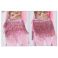 Yfashion Professional Belly Dance Skirt Hip Scarf With Tassel Latin Dance Hip Belt Performance Costume. 