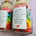 Multicolor Love jar with 52 reasons why I love you. 