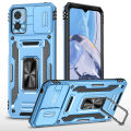 Lereach for Motorola MOTO E22 / E22i Antiskid Bracket Shockproof Back Cover, Triangular stria Armor Phone Case. 