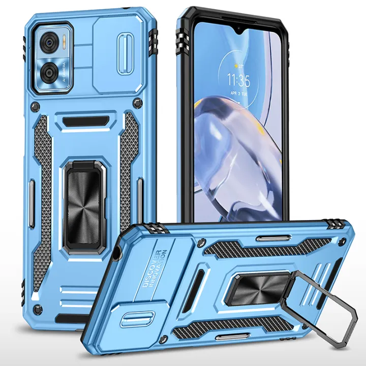Lereach%20for%20Motorola%20MOTO%20E22%20/%20E22i%20Antiskid%20Bracket%20Shockproof%20Back%20Cover,%20Triangular%20stria%20Armor%20Phone%20Case%20-%20Image%208