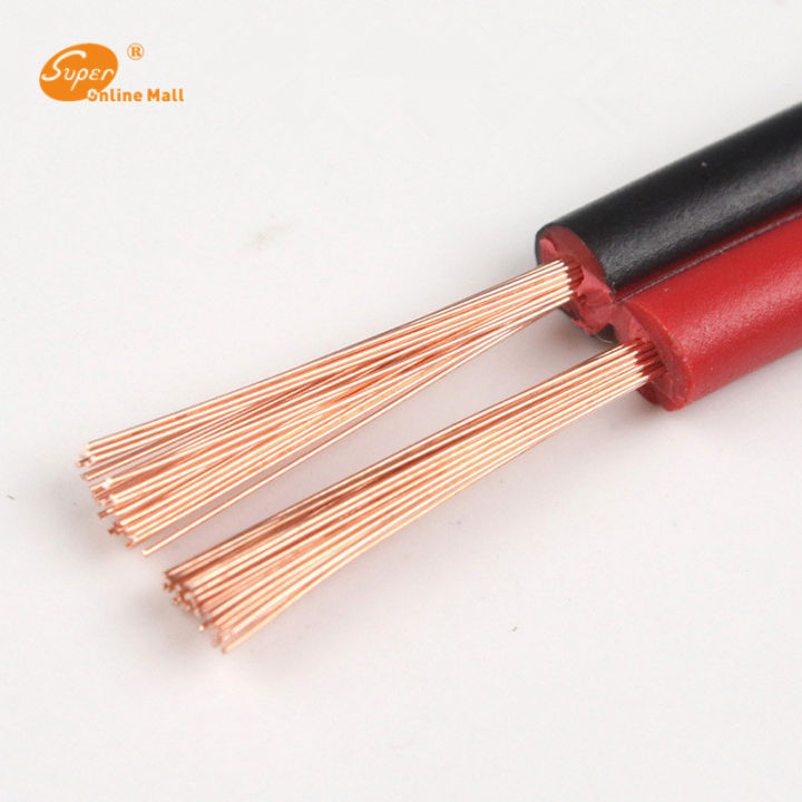 【Top-Rated Product】RVB-2*1mm Square Copper cable parallel to the outer wire LED Speaker Cable Electronic power Cord
