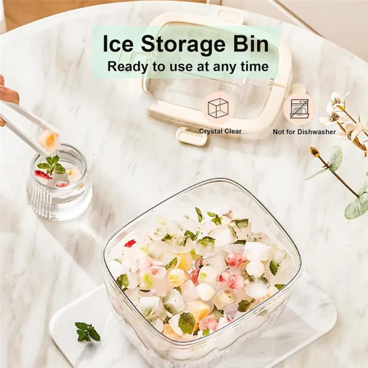 BRADOO%20Portable%20Ice%20Bucket%20for%20Freezer%20with%20Lid%20&%20Ice%20Tong%20for%20Outdoor%20Camping,%20Clear%20Refrigerator%20Storage%20Bin%20-%20Image%205